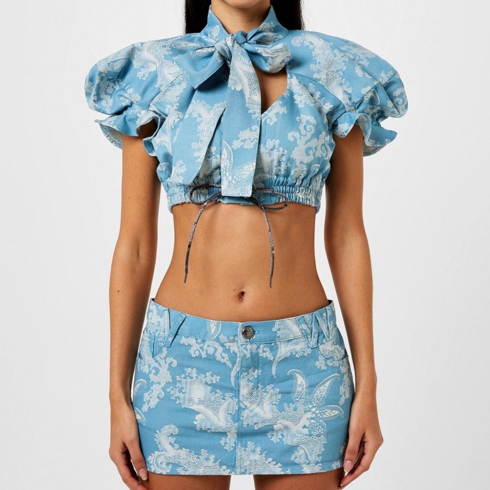 SOLD // Vivienne Westwood skirt set xs REAL VINTAGE LIKE BRAND NEW jacquard